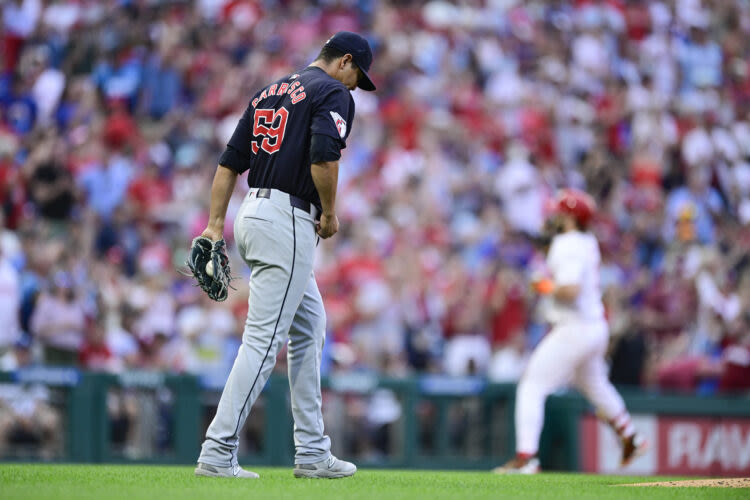 Guardians limited to 4 hits, shut out by Phillies 4-0