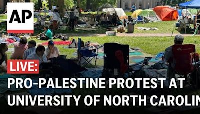 LIVE: Students take part in pro-Palestine protest at University of North Carolina