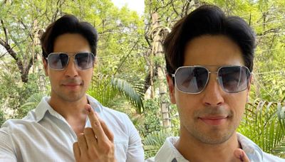 Sidharth Malhotra casts his vote at home town Delhi, urges people to vote