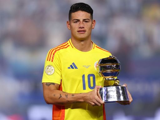 James Rodríguez ganó el premio de mejor jugador de la Copa América