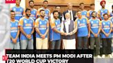 Indian Cricket team meets PM Modi after a historic win at ICC T20 World Cup; watch visuals