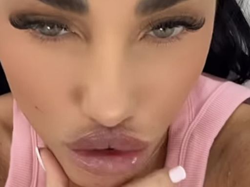 Katie Price undergoes her fifth round of lip injections in four months