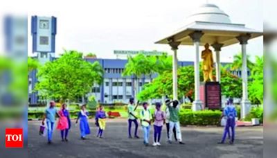 Bharathiar University staff indefinite strike | Coimbatore News - Times of India