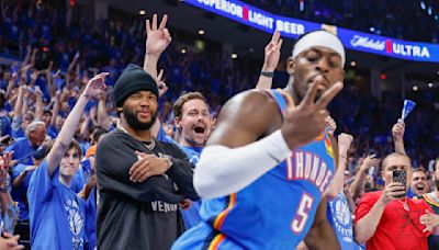 Kyler Murray, James Conner take in Mavericks-Thunder playoff game