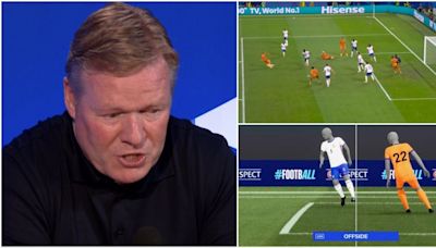 Ronald Koeman slams decision to disallow Xavi Simons' goal in Netherlands 0-0 France