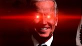 Una foto de Biden con ojos láser generó todo tipo de especulaciones en el mundo de las criptomonedas