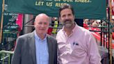 Rob Delaney joins RMT boss Mick Lynch on train strike picket line