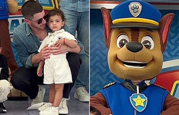 Nick Jonas Shares Snaps of Cute Dad and Daughter Day with Malti at Theme Park: ‘We Met Paw Patrol’