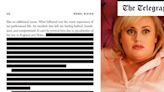 Chunks of her book have been redacted – were they the funny bits?