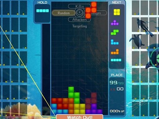 《俄羅斯方塊 99》TETRIS 王者盃「永恆蔚藍 流光 合作祭！」即將舉辦