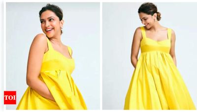 Deepika Padukone's stunning 'sunshine yellow' maternity dress sold for Rs 34K for charity: Report | - Times of India