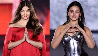 Aishwarya Rai glows in satin red; Alia slays in metallic silver at Paris Fashion Week