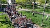 Protesters Rally Against Involuntary Leave, Rename Harvard Yard Buildings Amid Move-Out | News | The Harvard Crimson