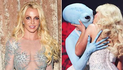 Britney Spears Says She Was Confused by Sabrina Carpenter 'Kissing an Alien' at the VMAs but Says, 'I Love Her to Death'