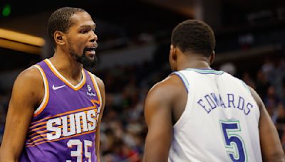 Postgame Interaction Between Anthony Edwards and Kevin Durant Goes Viral