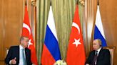 Tras reunirse con Putin, el presidente de Turquía dice no divisar la paz en un futuro previsible