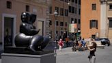 The late Colombian artist Botero is celebrated with an open-air sculpture exhibition in Rome