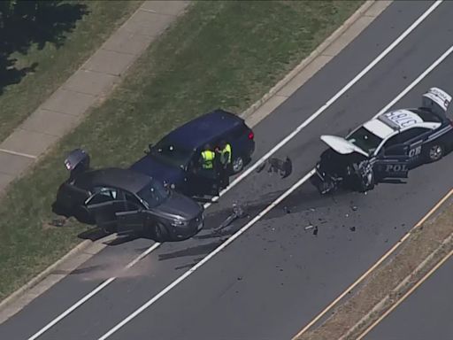 Police: One apprehended after stealing, crashing police car Fairfax County