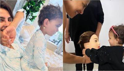 Pics: Priyanka Chopra's daughter Malti plays with mannequin in mother's makeup room