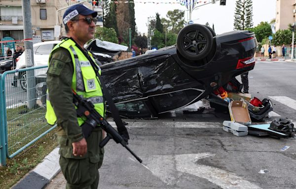 Israeli minister rushed to hospital after car flips in terrifying crash