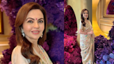 Nita Ambani Takes Banarasi Saree To The Paris Olympics; Represents Indian Artistry In Gorgeous Beige Drape