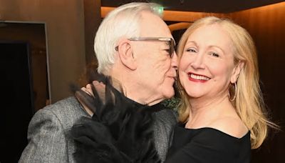 Brian Cox cosies up to his Long Day's Journey Into Night co-star Patricia Clarkson - who plays his on-stage wife - at press night after party