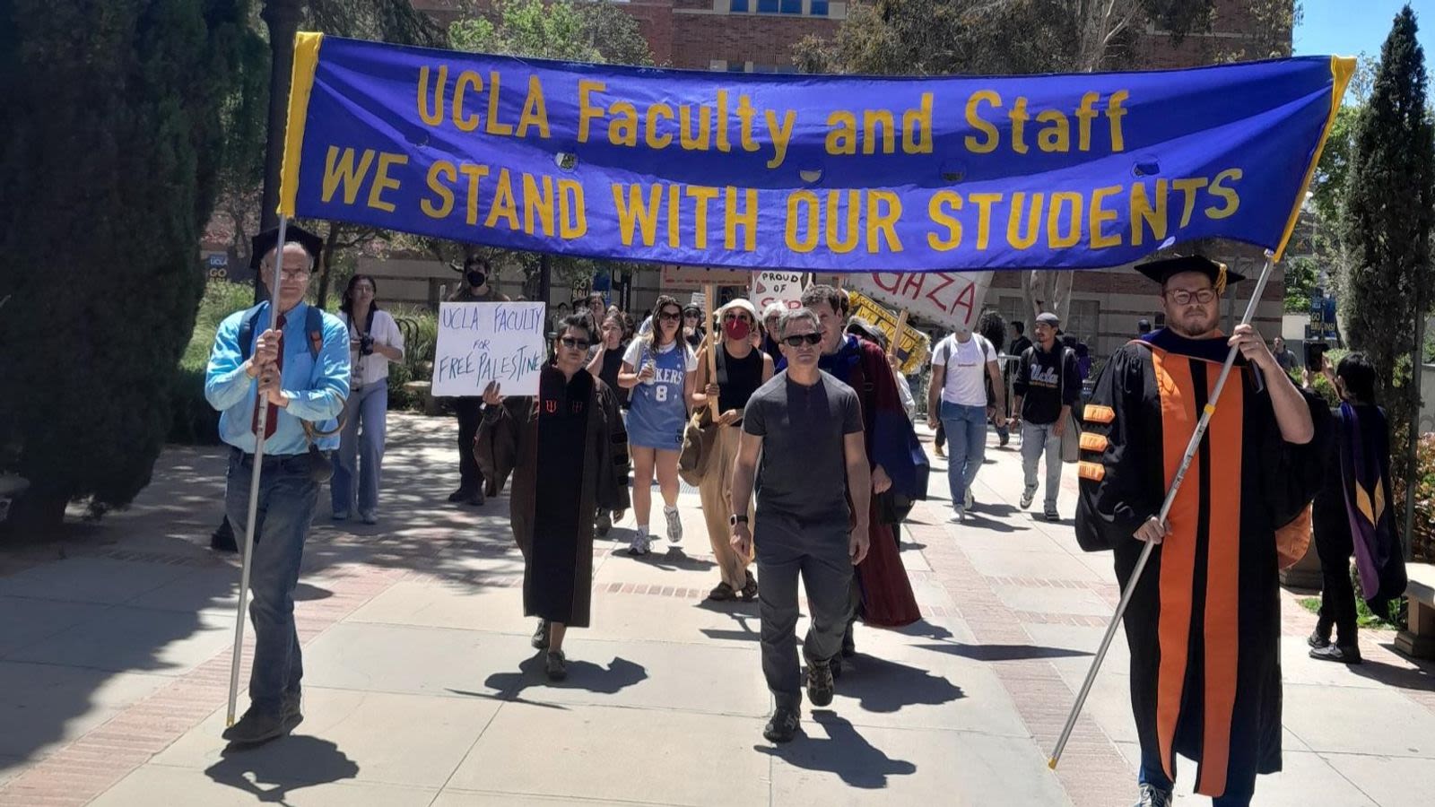 As California academic workers begin strike authorization vote, protests against Gaza genocide continue