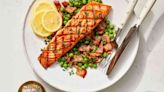 Eric Ripert’s Grilled Salmon with Bacon and Peas Brings 'Freshness and Smokiness' to Weeknight Dinner