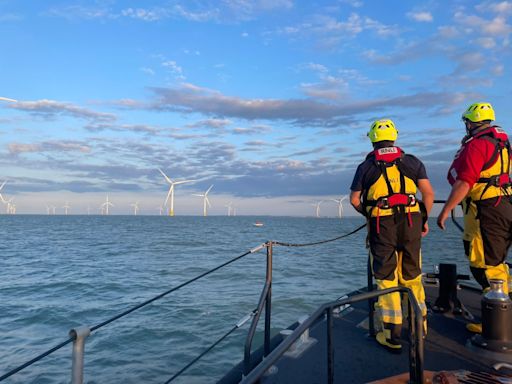 Two men rescued after trying to reach abandoned WW2 sea forts in dinghy