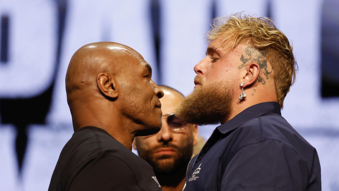 Jake Paul, Mike Tyson face-off in Arlington for 2nd pre-fight press conference