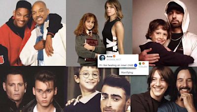..., Eminem And Other Celebs Hug Their Younger Selves In This AI Video; Netizens Are Both Amused And Horrified...