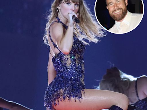 Travis Kelce Reacts to Taylor Swift’s Sexy ‘Vigilante S–t’ Choreography During Paris Concert