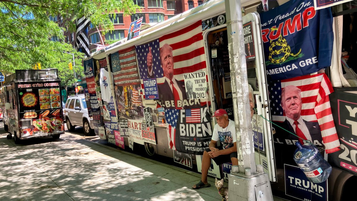 Trump fans' bus loaded with MAGA merchandise crashes in New York City