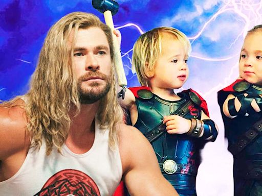 Chris Hemsworth presume a sus hijos tras años de ocultar sus rostros: son tan guapos como él