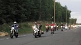 Last ride for Cameron Connally draws dozens of friends on motorcycles and in cars