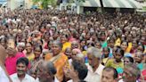 Women protest outside Tahsildar office, demand jobs under MGNREGS in Erode