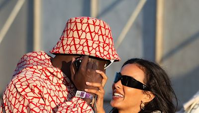 Maya Jama and boyfriend Stormzy look loved-up at Glastonbury