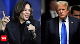 US election 2024: Kamala Harris holds narrow lead over Donald Trump in post-Biden polls - Times of India