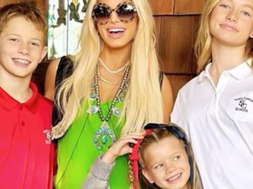 Jessica Simpson Gives Rare Look of All Three Kids in Back to School Photos - E! Online