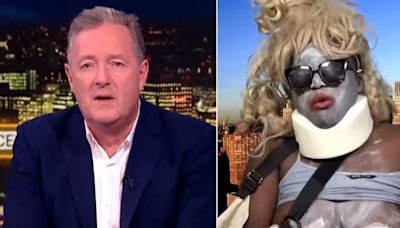 Piers Morgan slams Alec Baldwin protester as 'pathetic' during chaotic interview