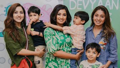 Neeti Mohan, Sunidhi Chauhan bring their kids to birthday party of Shreya Ghoshal’s son; see here