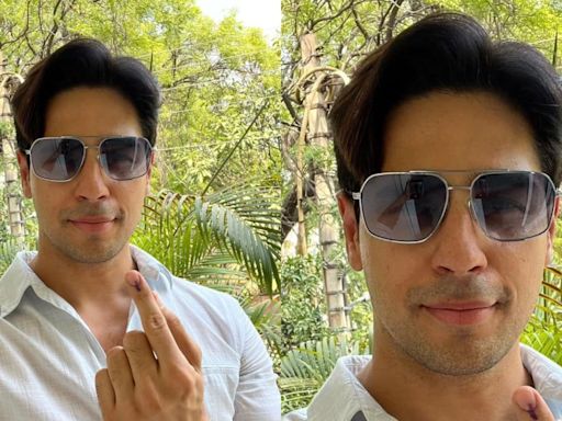 Sidharth Malhotra casts his vote at home town Delhi, urges people to vote