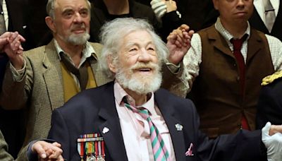 Ian McKellen, 85, in hospital after falling off stage in West End play Player Kings