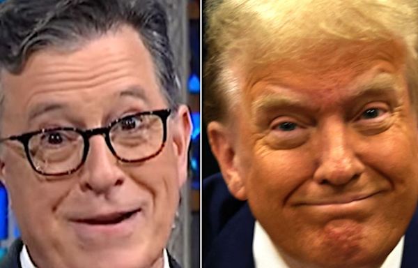 Stephen Colbert Taunts Trump Over Truly Weird Moment With His Big-Money Donors