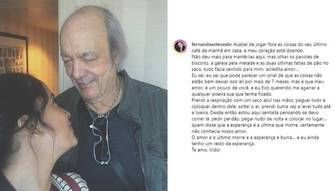 Viúva de Erasmo Carlos descarta, após 6 meses, restos do último café da manhã que teve com o cantor