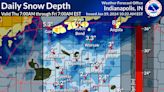 Snow much fun: Here's how much snow fell across Indiana over the last 24 hours