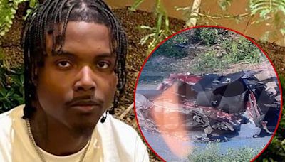 First Photos of Khyree Jackson Crash Scene, Dodge Charger Wrecked