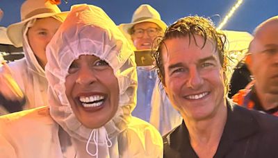 Hoda Kotb Meets Tom Cruise in the Rain at Paris Olympics