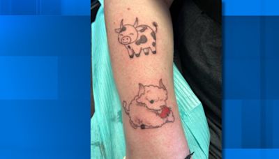 Veteran in hospice care completes bucket list with tattoos designed by family