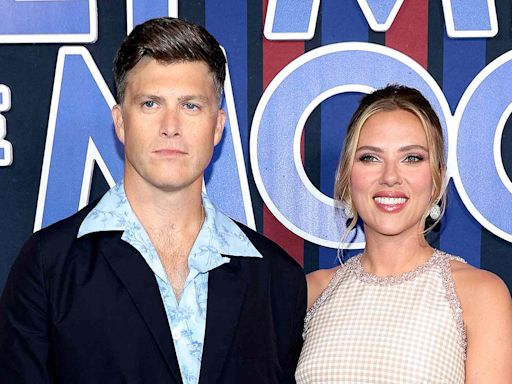 Scarlett Johansson and Colin Jost Have Red Carpet Date Night at “Fly Me to the Moon” Premiere with Channing Tatum